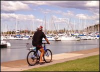 Man on bike...